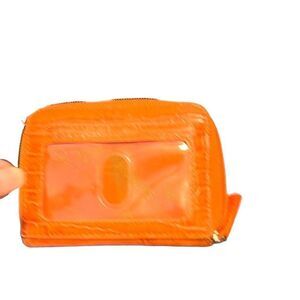 Walletbe ￼ small zip up wallet, orange